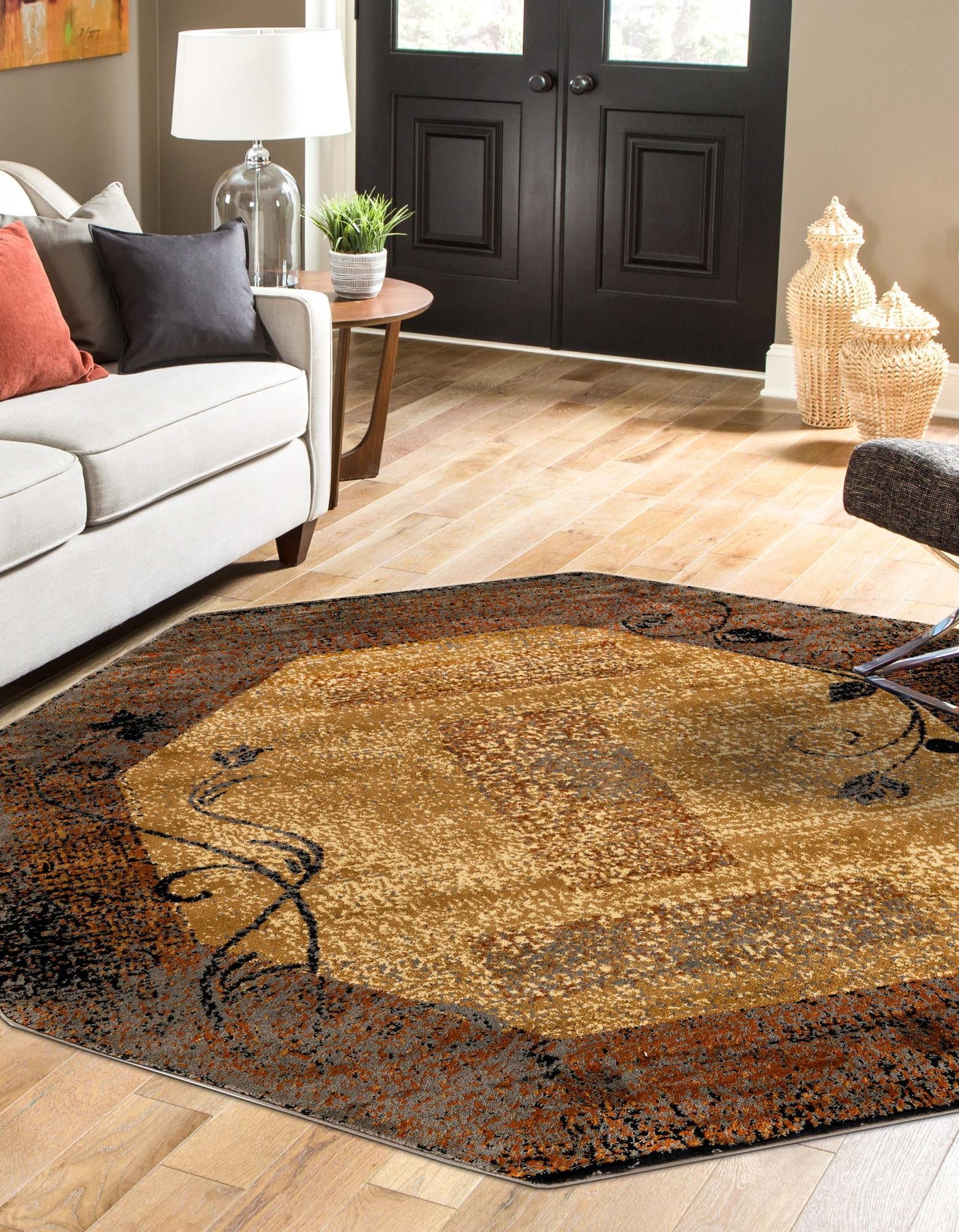 Bistro Lounge Collection Area Rug -  Affogato