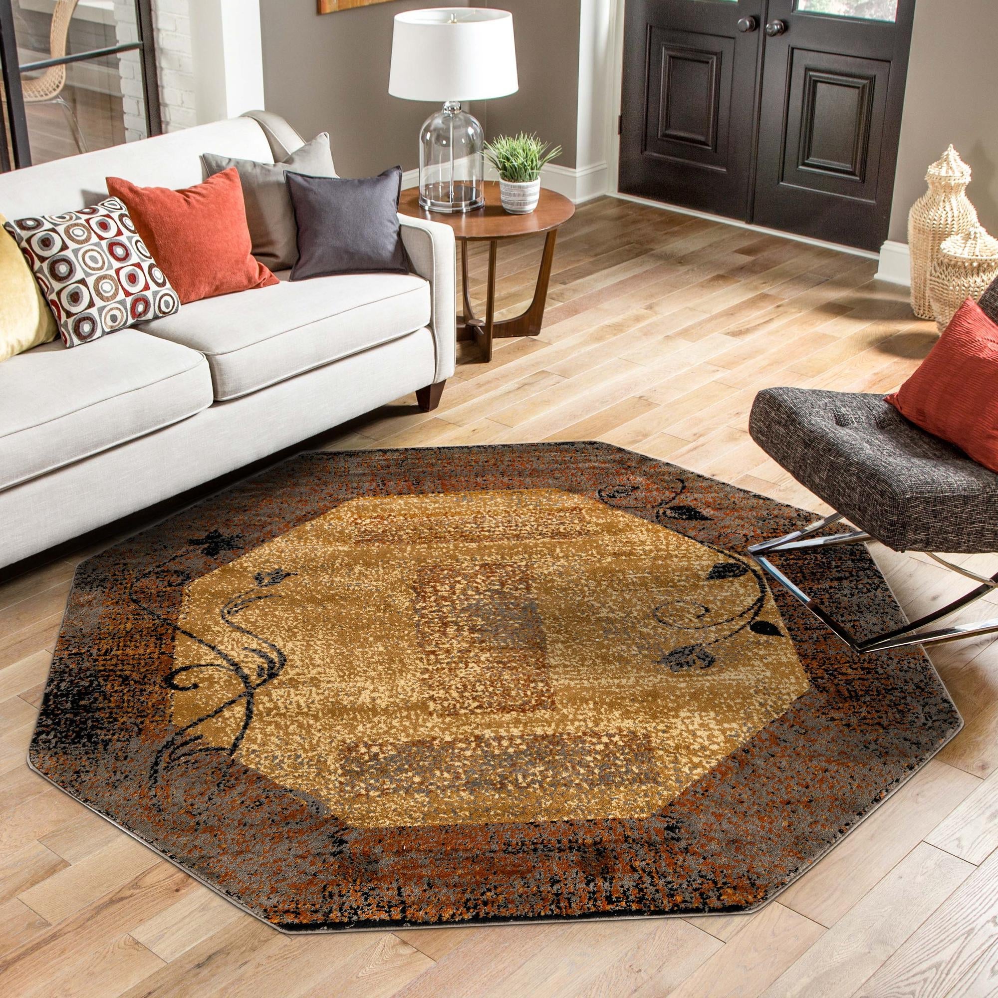 Bistro Lounge Collection Area Rug -  Affogato