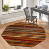 Bistro Lounge Collection Area Rug -  Americano Octagon Beige  lifestyle 124