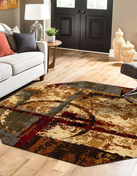 Bistro Lounge Collection Area Rug -  FlatWhite