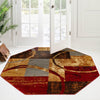 Bistro Lounge Collection Area Rug -  Ristretto Octagon Multi  lifestyle 119