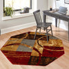 Bistro Lounge Collection Area Rug -  Ristretto Octagon Multi  lifestyle 122