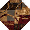 Bistro Lounge Collection Area Rug -  Ristretto Octagon Multi  lifestyle 21