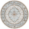 Mykonos Manor Collection Area Rug - Delos Round Blue  lifestyle 22