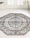 Mykonos Manor Collection Area Rug - Delos Octagon Blue  lifestyle 42