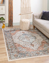 Mykonos Manor Collection Area Rug - Delos Rectangle Ivory  lifestyle 3