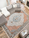 Mykonos Manor Collection Area Rug - Delos Rectangle Ivory  lifestyle 6