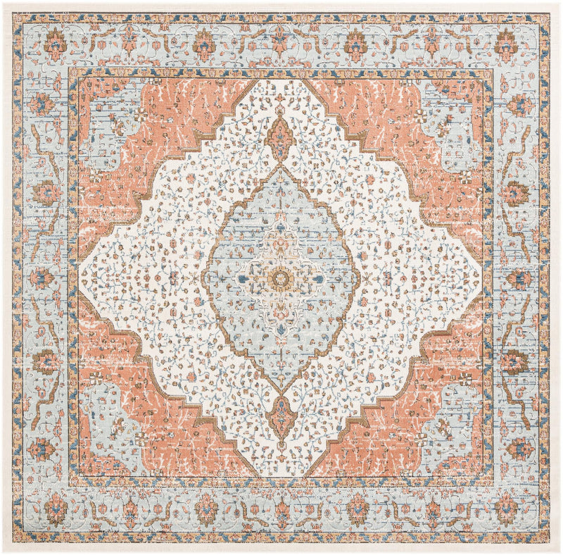 Mykonos Manor Collection Area Rug - Delos Square Ivory  lifestyle 28