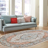 Mykonos Manor Collection Area Rug - Delos Oval Ivory  lifestyle 125