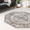 Mykonos Manor Collection Area Rug - Delos Octagon Ivory  lifestyle 126