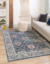 Mykonos Manor Collection Area Rug -  Paros Rectangle Blue  lifestyle 5