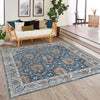 Mykonos Manor Collection Area Rug -  Paros Square Blue  lifestyle 145