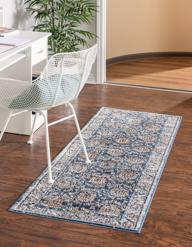 Mykonos Manor Collection Area Rug -  Paros Runner Blue  lifestyle 48