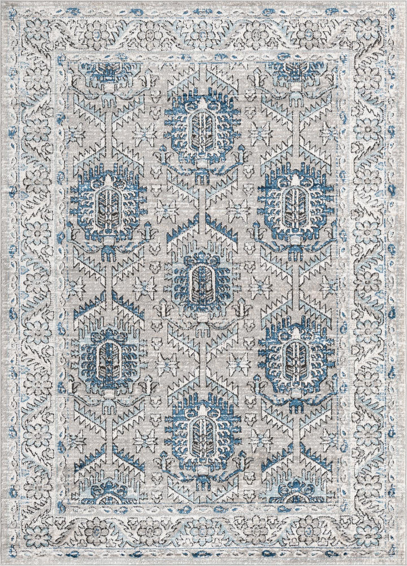 Mykonos Manor Collection Area Rug -  Paros Rectangle Gray Main