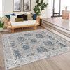 Mykonos Manor Collection Area Rug -  Paros Square Gray  lifestyle 154