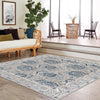 Mykonos Manor Collection Area Rug -  Paros Square Gray  lifestyle 157