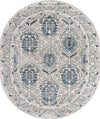 Mykonos Manor Collection Area Rug -  Paros Oval Gray  lifestyle 32