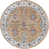 Mykonos Manor Collection Area Rug -  Paros Round Mustard Yellow  lifestyle 37