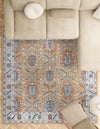 Mykonos Manor Collection Area Rug -  Paros Square Mustard Yellow  lifestyle 73