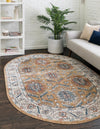 Mykonos Manor Collection Area Rug -  Paros Oval Mustard Yellow  lifestyle 51