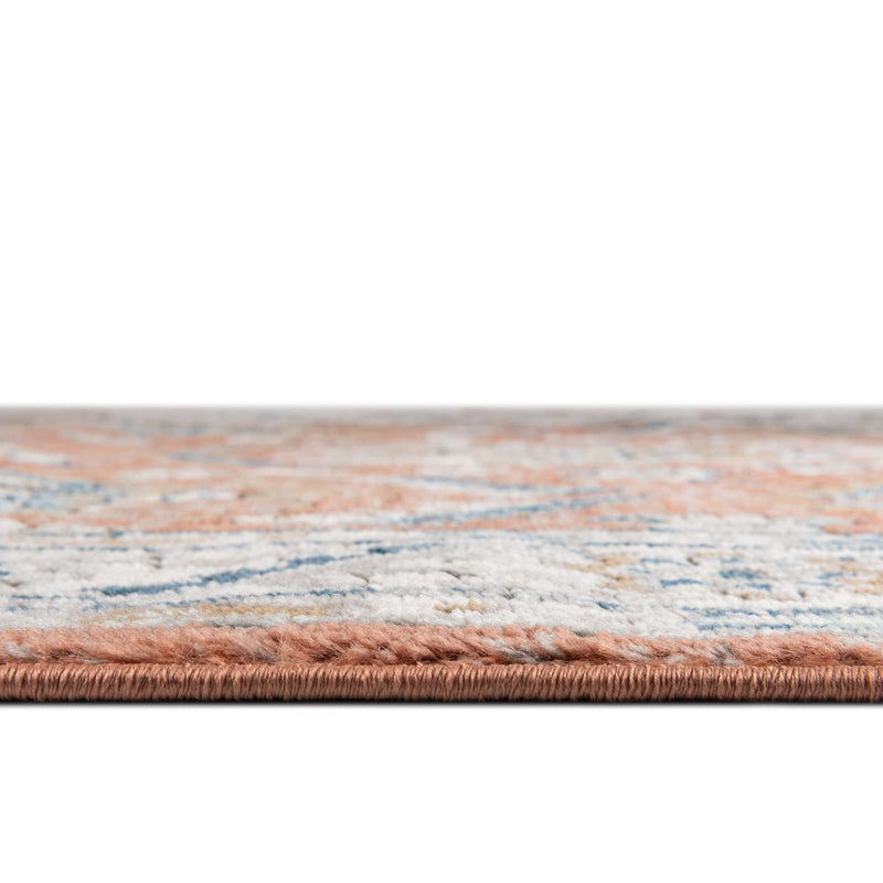 Mykonos Manor Collection Area Rug -  Paros Rectangle Salmon Pink  lifestyle 16