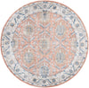 Mykonos Manor Collection Area Rug -  Paros Round Salmon Pink  lifestyle 41