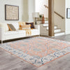 Mykonos Manor Collection Area Rug -  Paros Square Salmon Pink  lifestyle 151