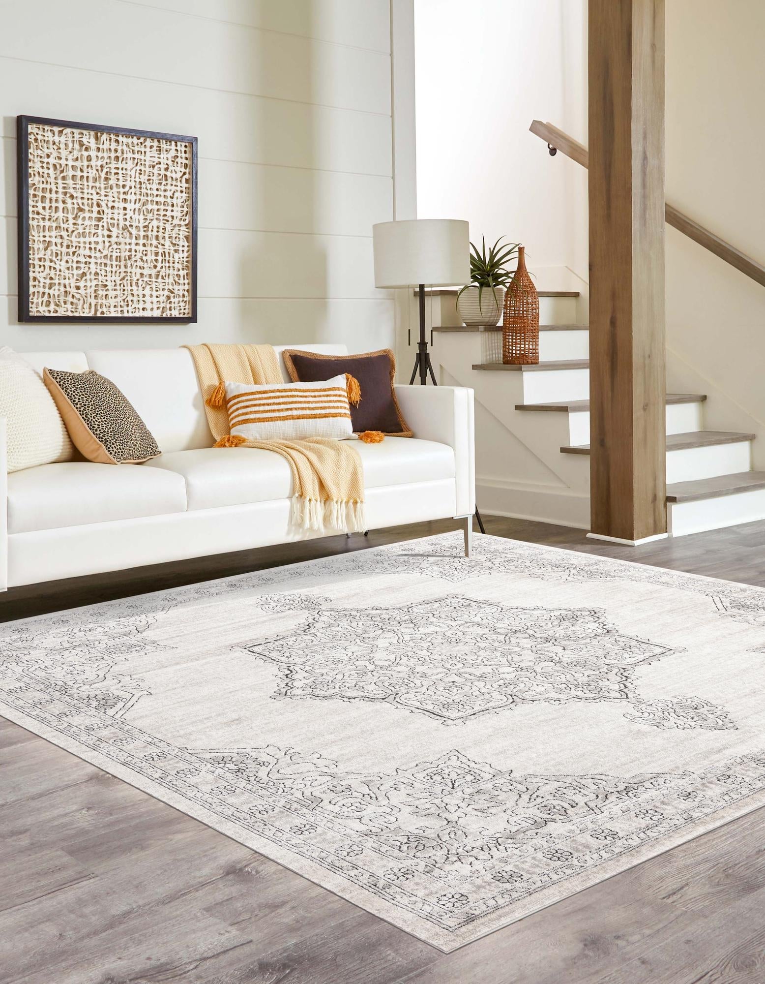 Mykonos Manor Collection Area Rug -  Tinos (Ivory)