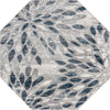 Savannah Elegance Collection Area Rug -  Riverfront Octagon Gray  lifestyle 19