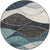 Autumn Meadow Collection Area Rug -  Emberglow Round Blue Gray  lifestyle 20