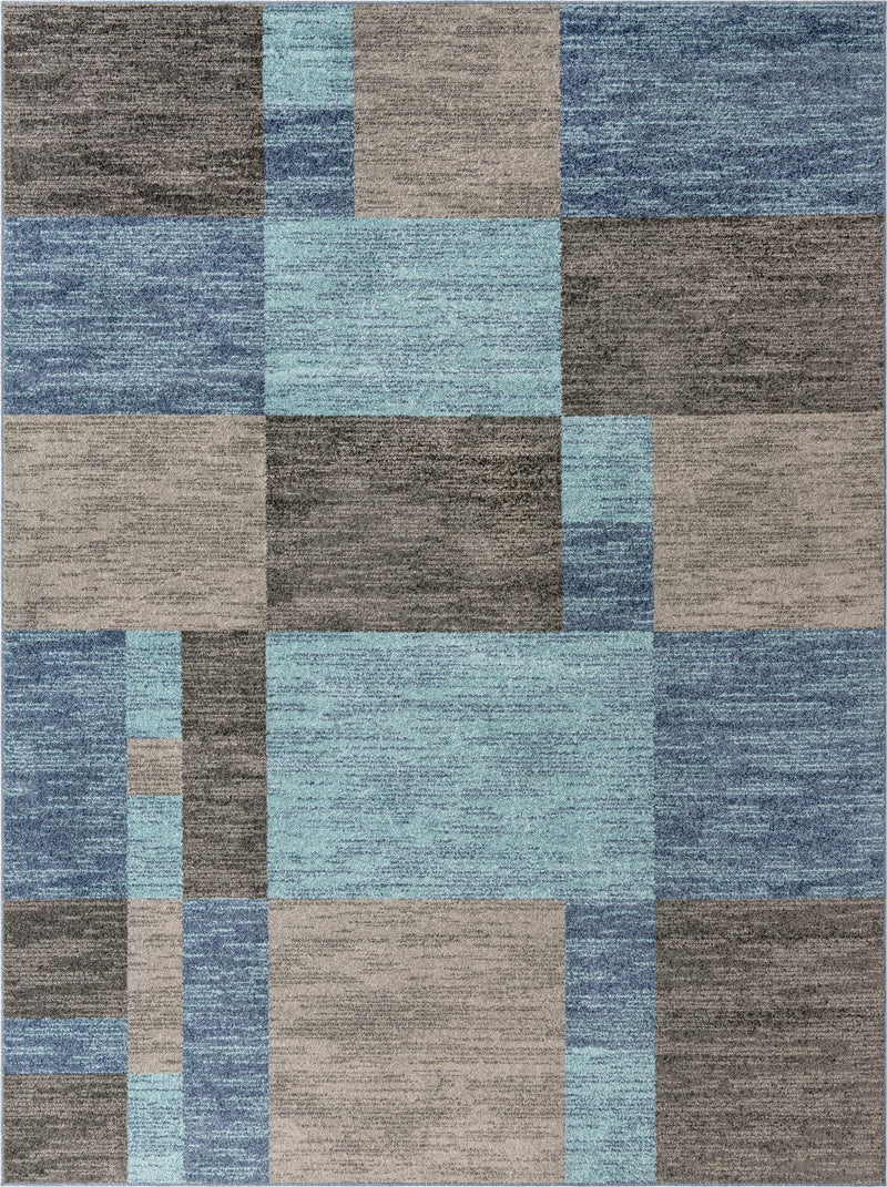 Autumn Meadow Collection Area Rug -  Sycamoreside (Blue Gray) Rectangle Blue Gray Main