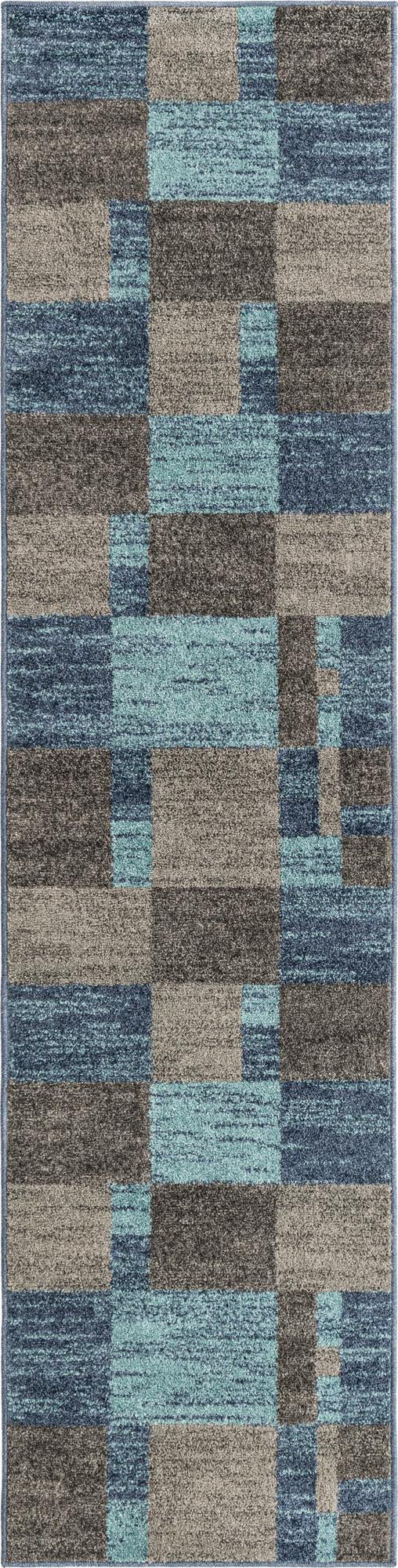 Autumn Meadow Collection Area Rug -  Sycamoreside (Blue Gray) Runner Blue Gray  lifestyle 15