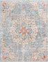 Coastal Haven Collection Area Rug - Seabreeze (Blue)