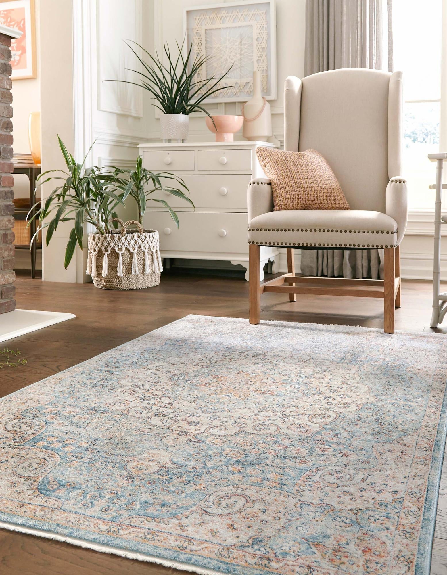 Coastal Haven Collection Area Rug - Seabreeze (Blue)