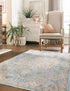 Coastal Haven Collection Area Rug - Seabreeze (Blue)