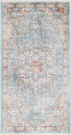 Coastal Haven Collection Area Rug - Seabreeze (Blue) Runner Blue  lifestyle 13