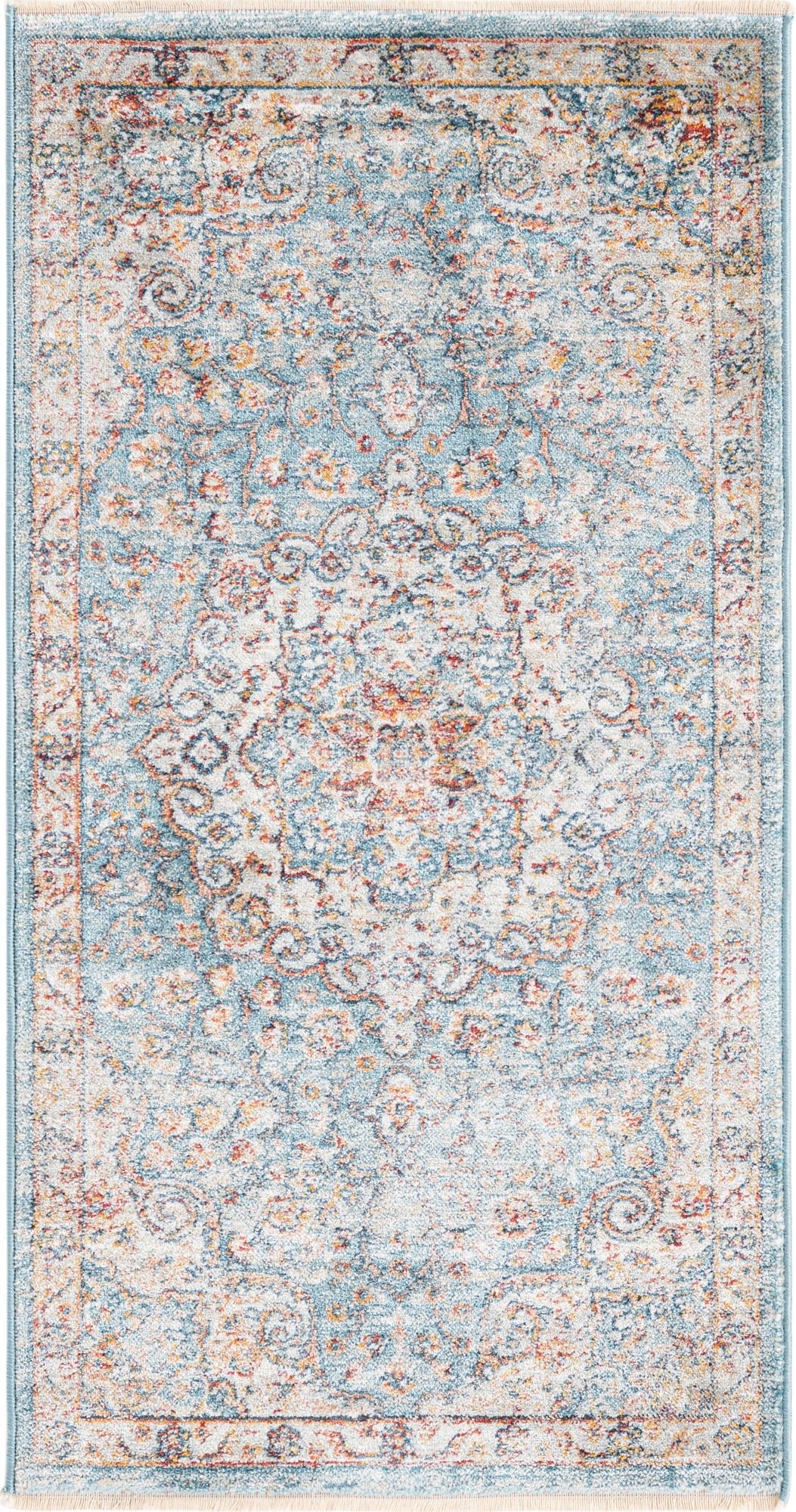 Coastal Haven Collection Area Rug - Seabreeze (Blue)