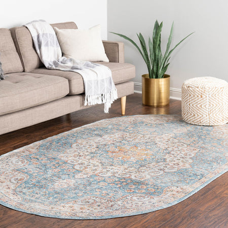 Coastal Haven Collection Area Rug - Seabreeze (Blue)