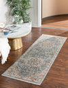 Coastal Haven Collection Area Rug - Seabreeze (Blue) Runner Blue  lifestyle 18