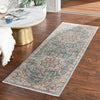 Coastal Haven Collection Area Rug - Seabreeze (Blue) Runner Blue  lifestyle 53