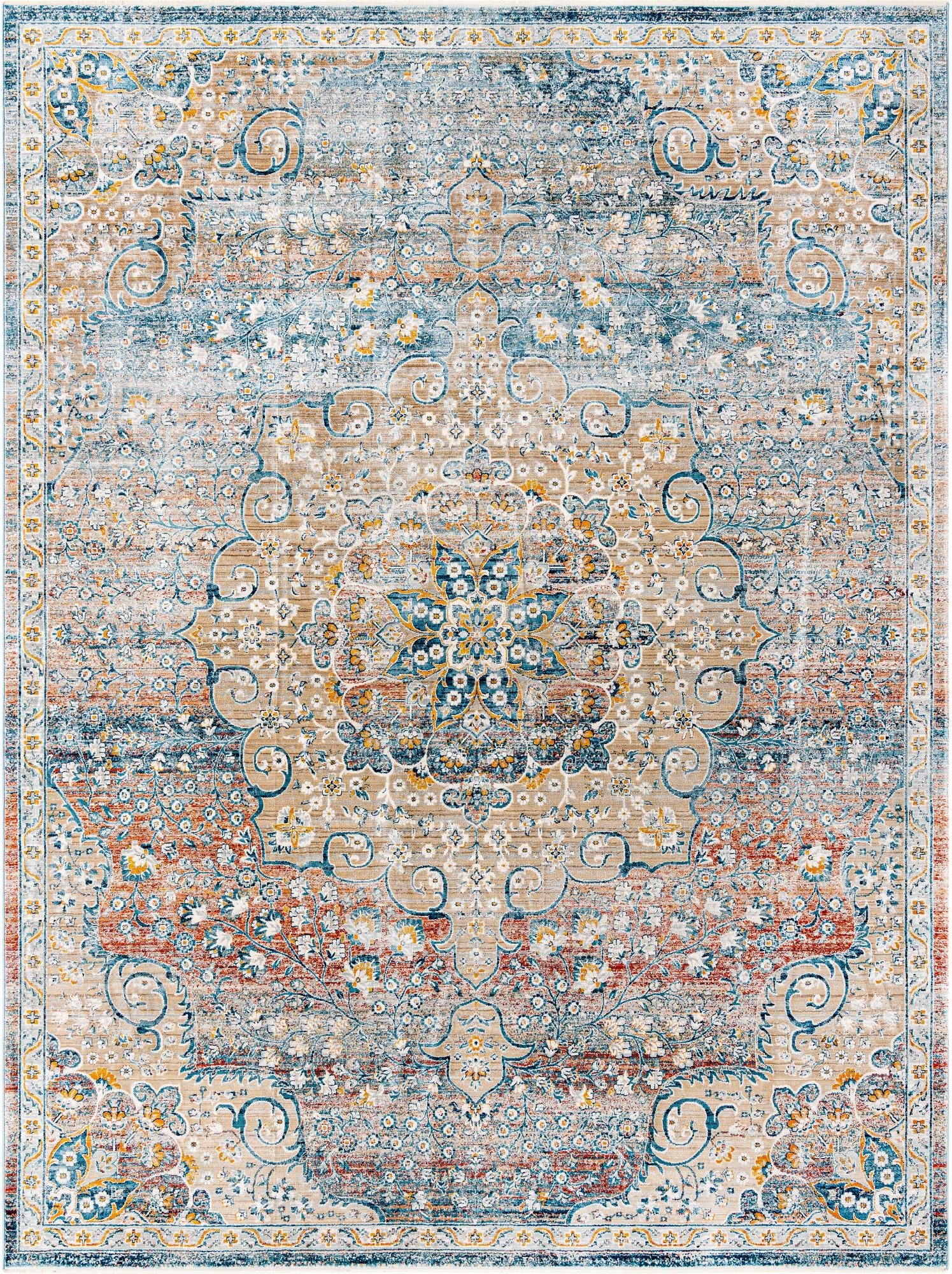 Coastal Haven Collection Area Rug - Seabreeze (Multi)