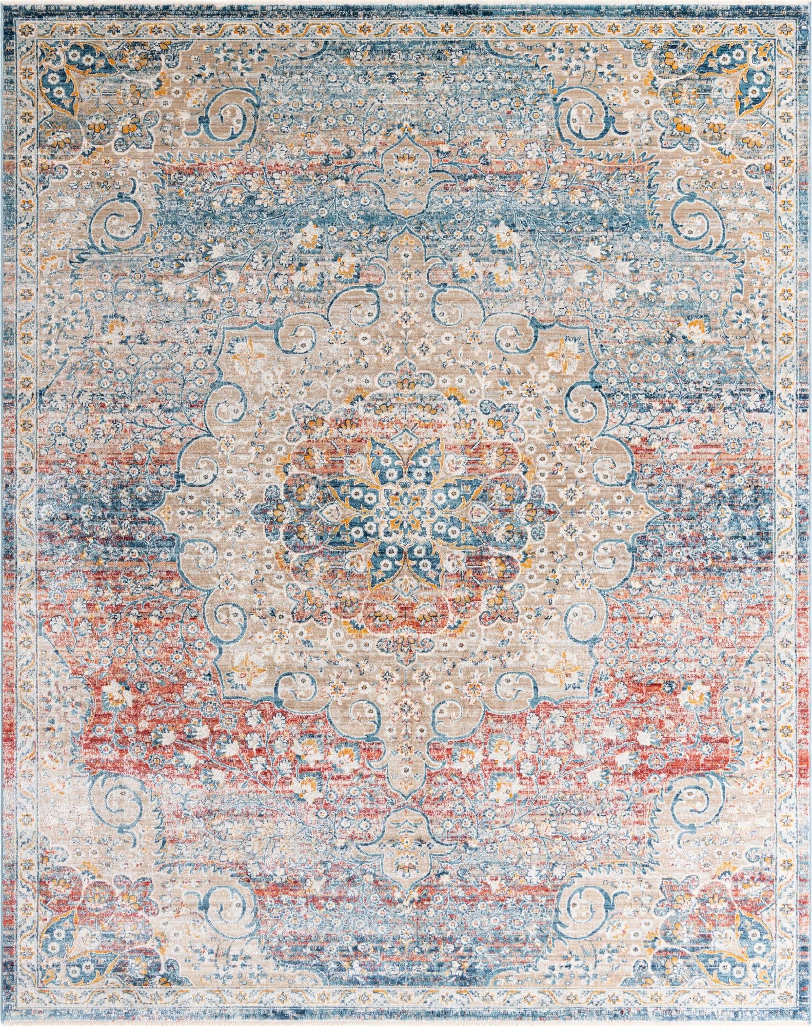 Coastal Haven Collection Area Rug - Seabreeze (Multi)