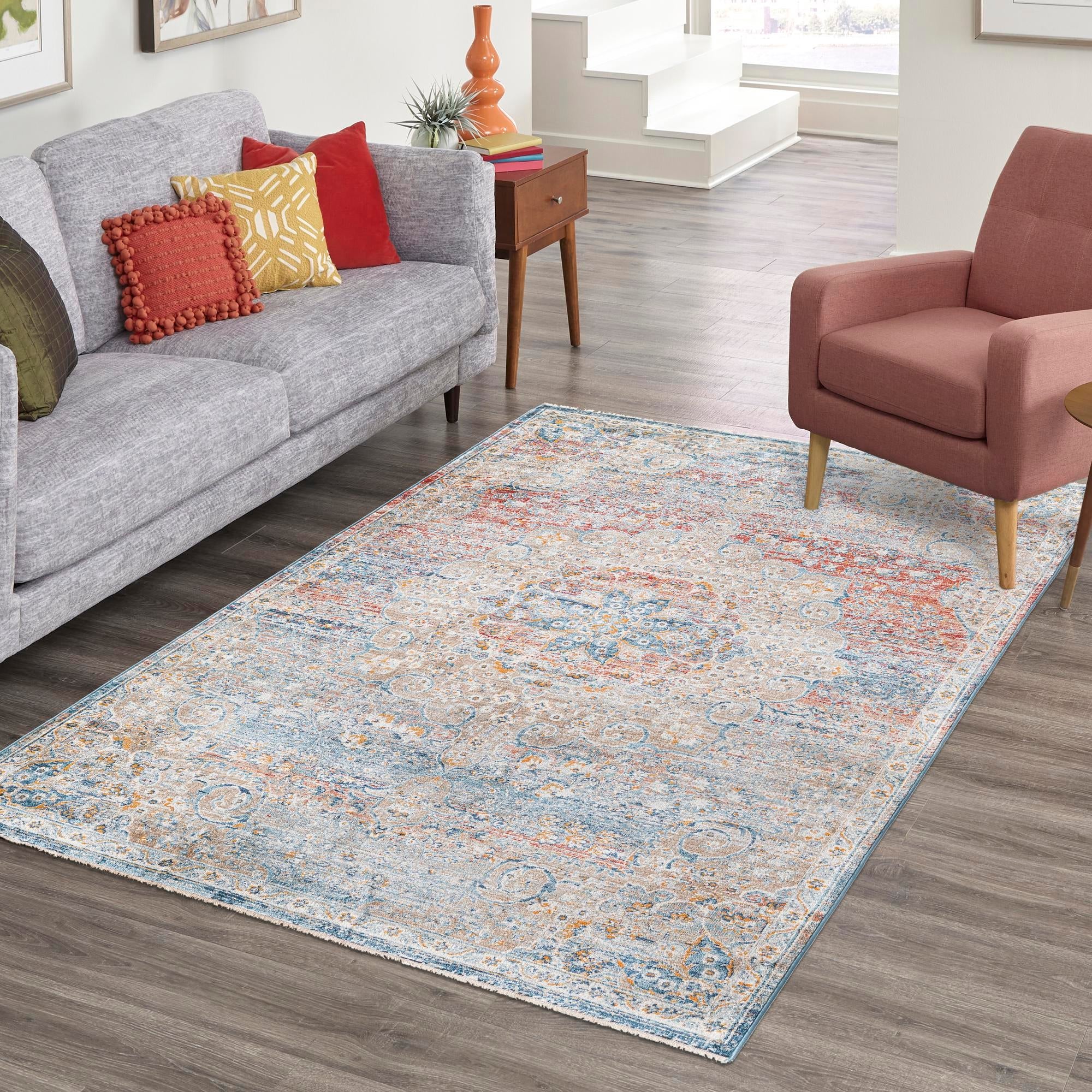 Coastal Haven Collection Area Rug - Seabreeze (Multi)