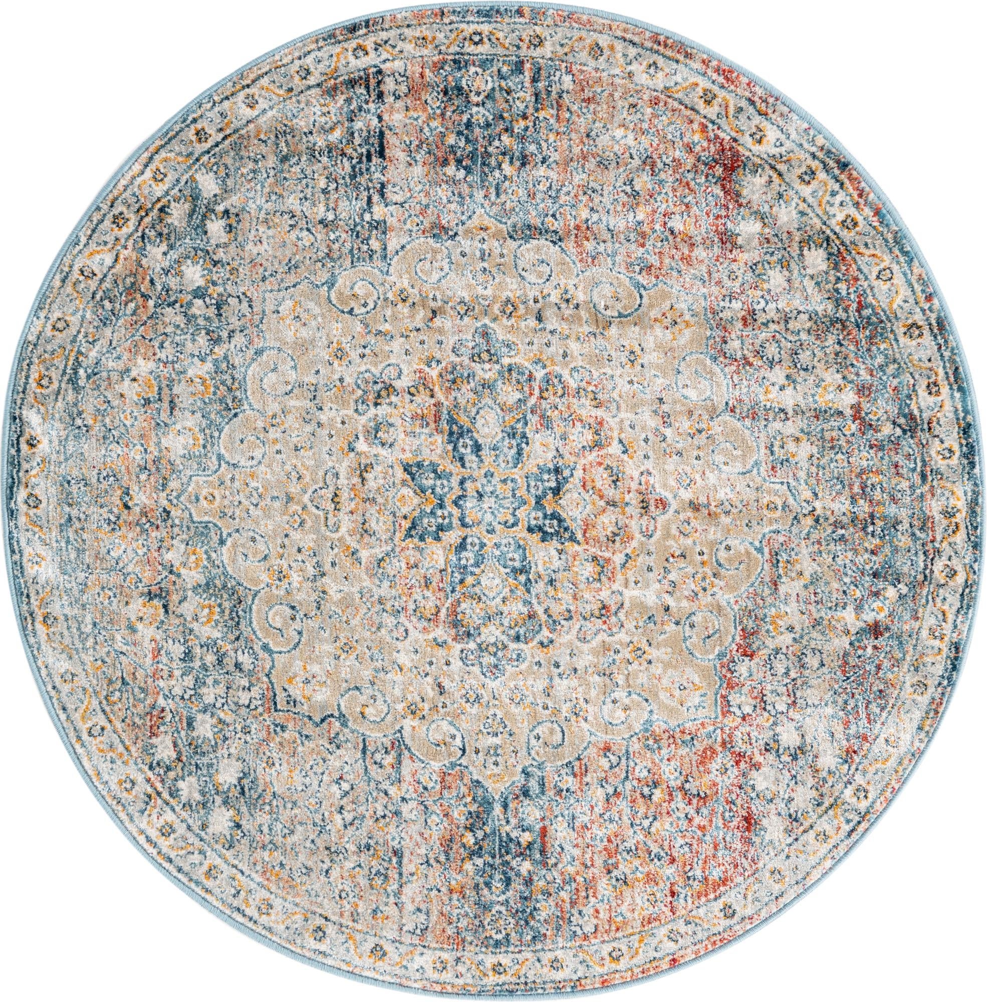 Coastal Haven Collection Area Rug - Seabreeze (Multi)