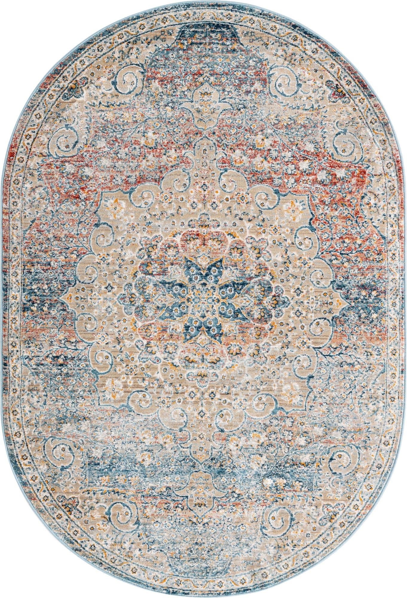 Coastal Haven Collection Area Rug - Seabreeze (Multi)