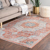 Coastal Haven Collection Area Rug - Seabreeze (Red) Rectangle Red  lifestyle 15