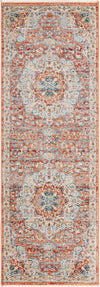 Coastal Haven Collection Area Rug - Seabreeze (Red) Runner Red  lifestyle 16