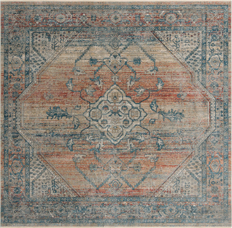 Coastal Haven Collection Area Rug -  Marina Square Multi  lifestyle 44