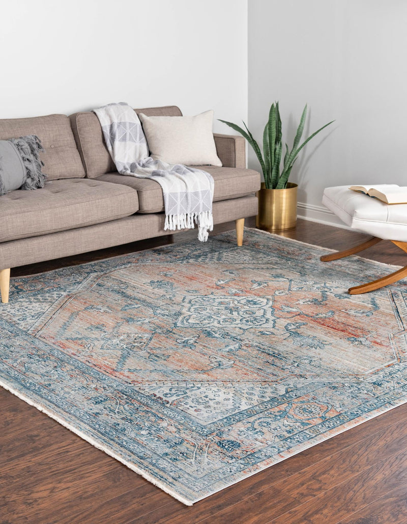 Coastal Haven Collection Area Rug -  Marina Square Multi  lifestyle 64