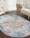 Coastal Haven Collection Area Rug -  Marina Oval Multi  lifestyle 54